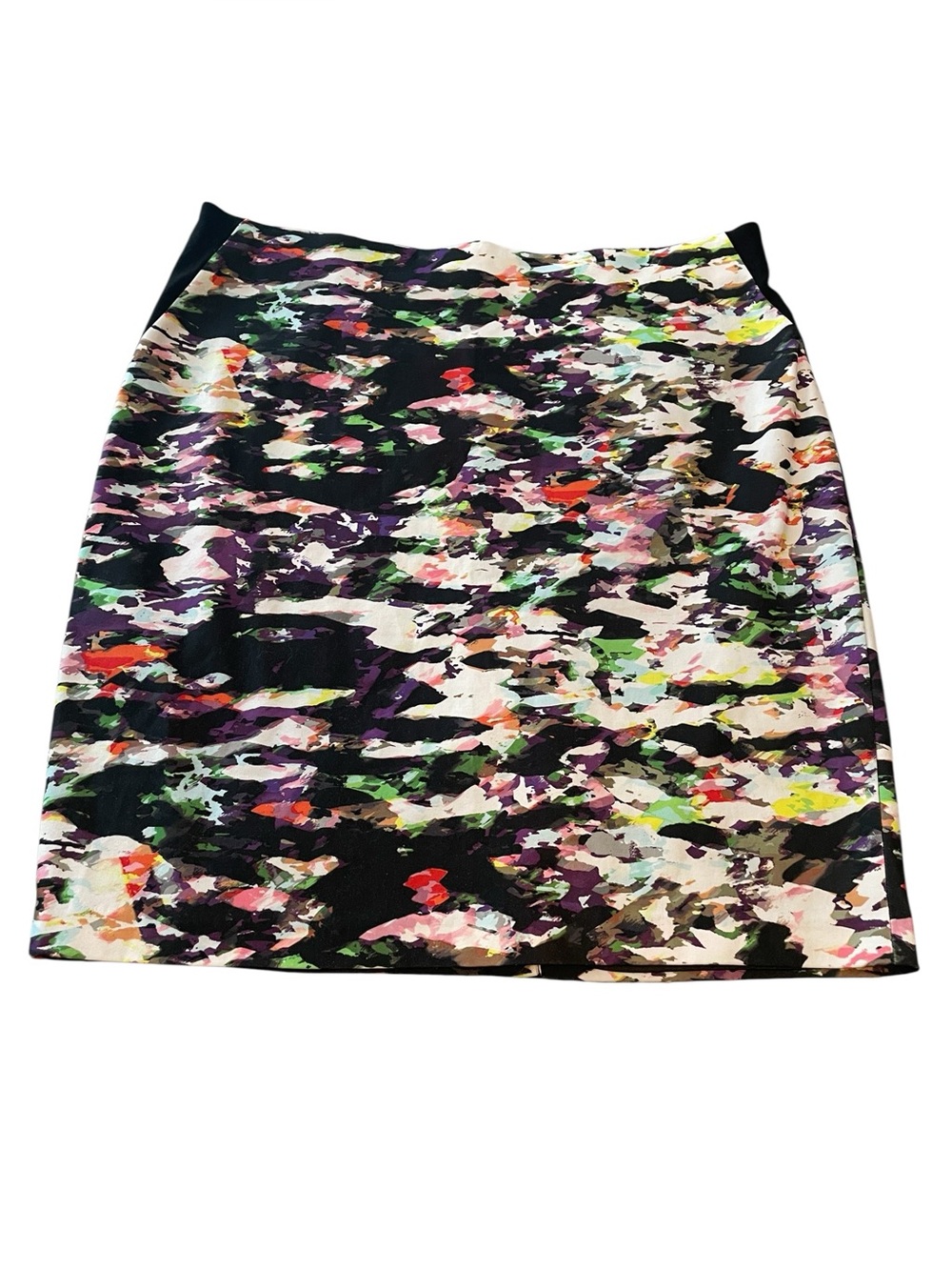 Katherine Barclay Montreal Multicolor Abstract Stretch Pencil Skirt Sz 18W